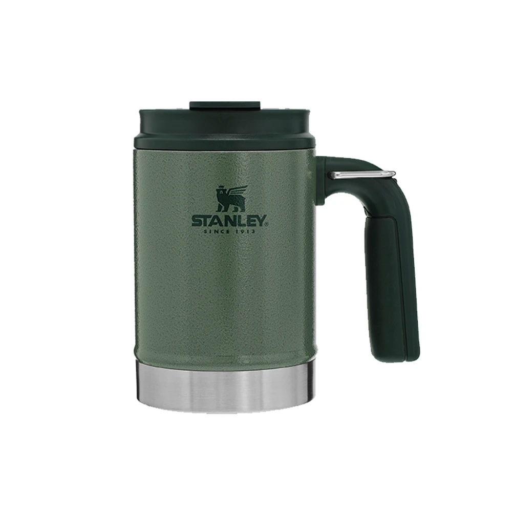 Stanley Classic Vacuum Steel Camp Mug 16oz Hammertone Green 3 Stanley Classic Vacuum Steel Camp Mug 16oz Hammertone Green