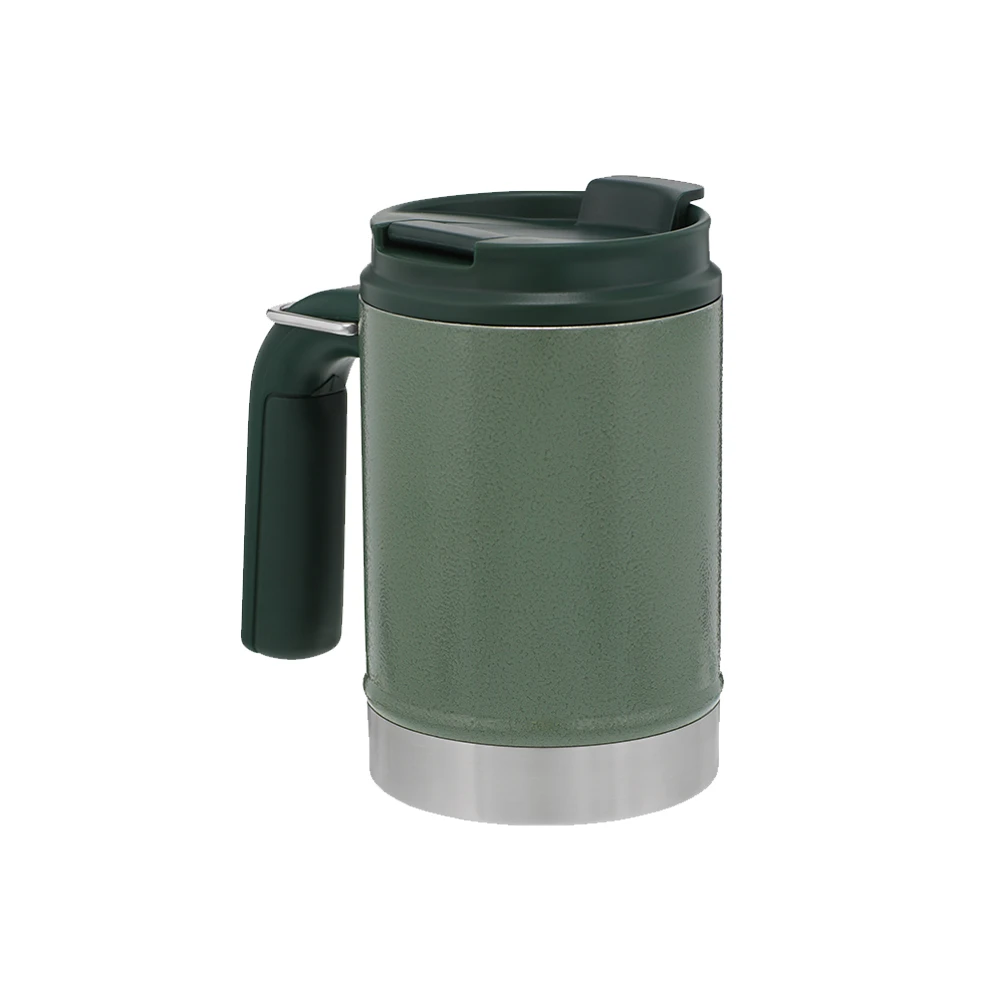 Stanley Classic Vacuum Steel Camp Mug 16oz Hammertone Green 7 Stanley Classic Vacuum Steel Camp Mug 16oz Hammertone Green - Image 5