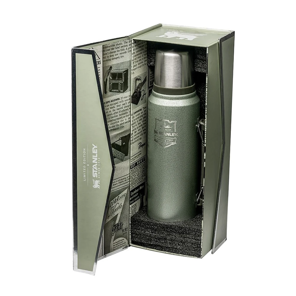Stanley Limited Edition Classic Vacuum Bottle 108th Anniversary 1.1QT Hammertone Green 7 Stanley Limited Edition Classic Vacuum Bottle 108th Anniversary 1.1QT Hammertone Green - Image 5