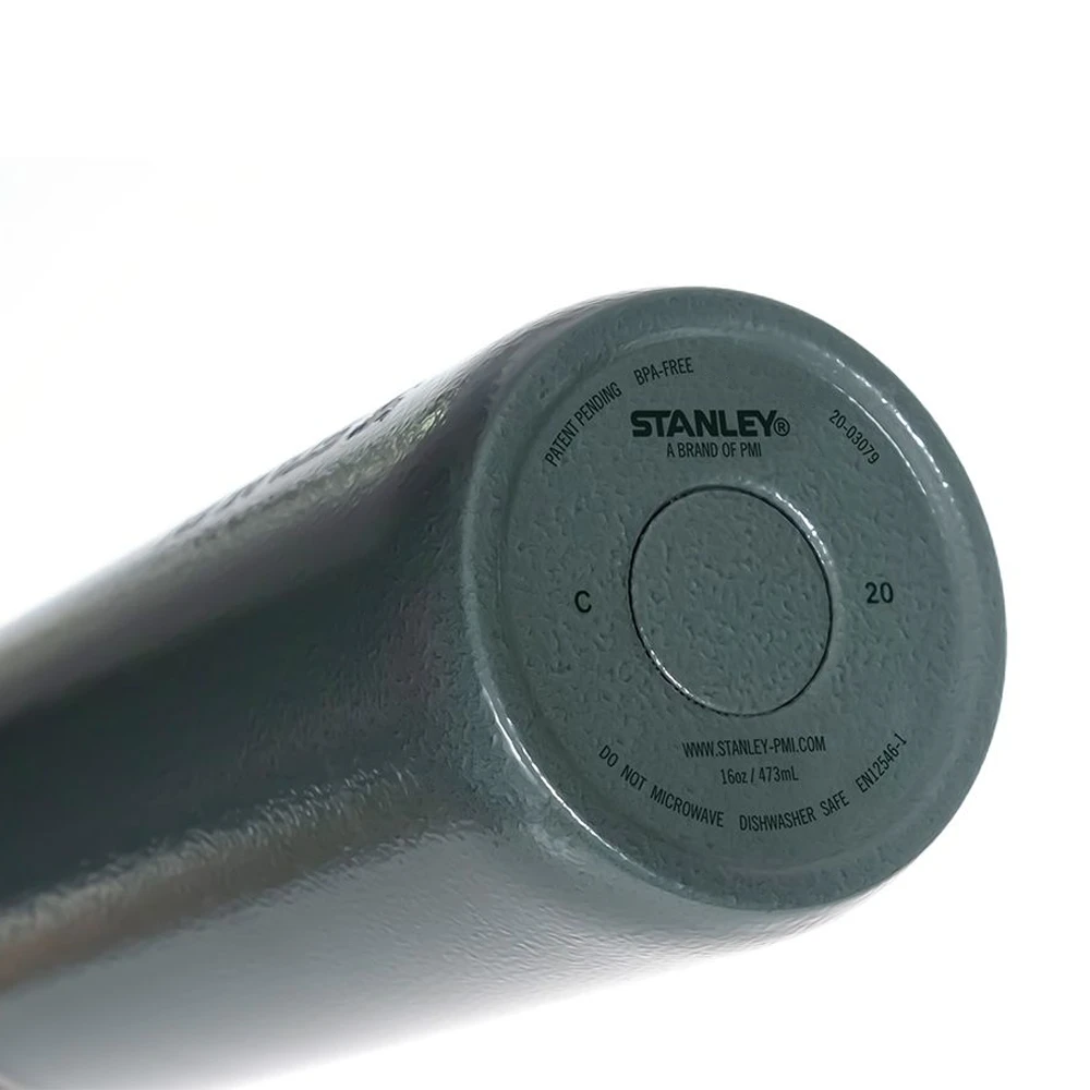 Stanley Go Slim Bottle 16oz - Hammertone Green 7 Stanley Go Slim Bottle 16oz - Hammertone Green - Image 5