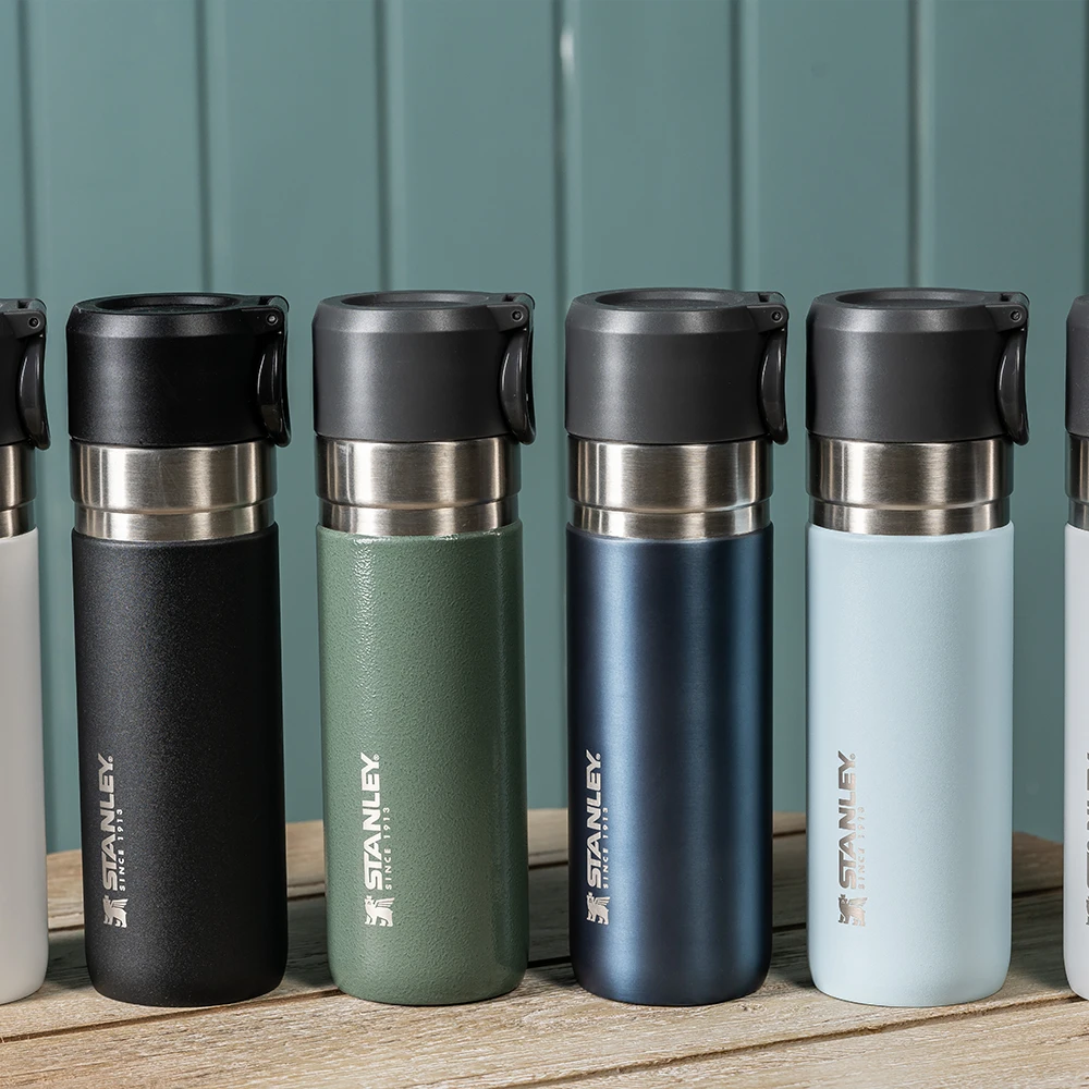 Stanley Go Slim Bottle 16oz - Hammertone Green 9 Stanley Go Slim Bottle 16oz - Hammertone Green - Image 7