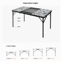 KZM Connect 3 Folding BBQ Table -Outdoor Equipment Store 10 945219cf b068 4a62 9d05 893c0cd6a88a