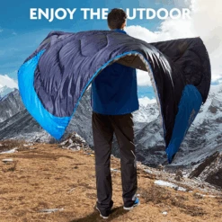 Hewolf Camping Sleeping Bag 11 Hewolf Camping Sleeping Bag -Outdoor Equipment Store 1607 blue 8