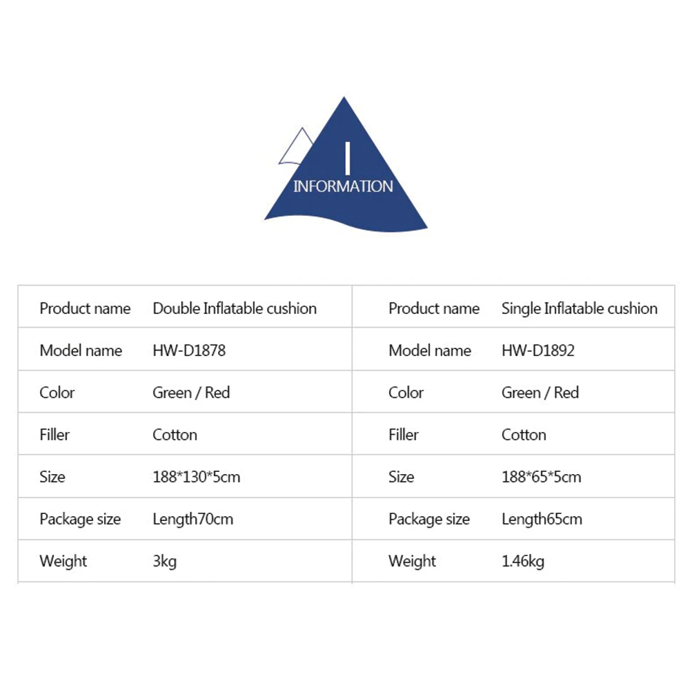 Hewolf Inflatable Mat Orange - Single/Double 13 Hewolf Inflatable Mat Orange - Single/Double - Image 11