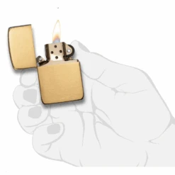 Zippo Replica Brushed Brass Refillable Windproof Lighter - 1941B -Outdoor Equipment Store 1941b 2