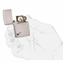 Zippo 200pl Pipe Brushed Chrome - Refillable Windproof Lighter 11 Zippo 200pl Pipe Brushed Chrome - Refillable Windproof Lighter -Outdoor Equipment Store 200pl 1