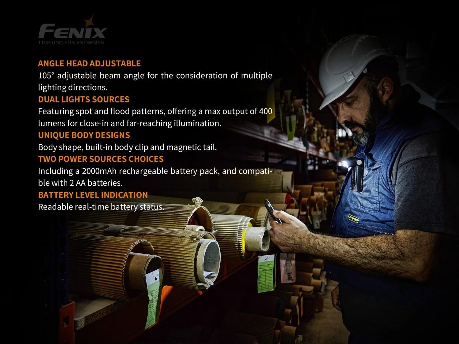 Fenix WT20R XP-G2 S2 Multi-Functional Work LED Flashlight 5 Fenix WT20R XP-G2 S2 Multi-Functional Work LED Flashlight - Image 3