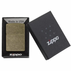 Zippo 201FB Antique Brass - Refillable Windproof Lighter -Outdoor Equipment Store 201FB 2