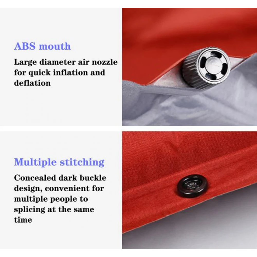 Hewolf Inflatable Mat Orange - Single/Double 10 Hewolf Inflatable Mat Orange - Single/Double - Image 8