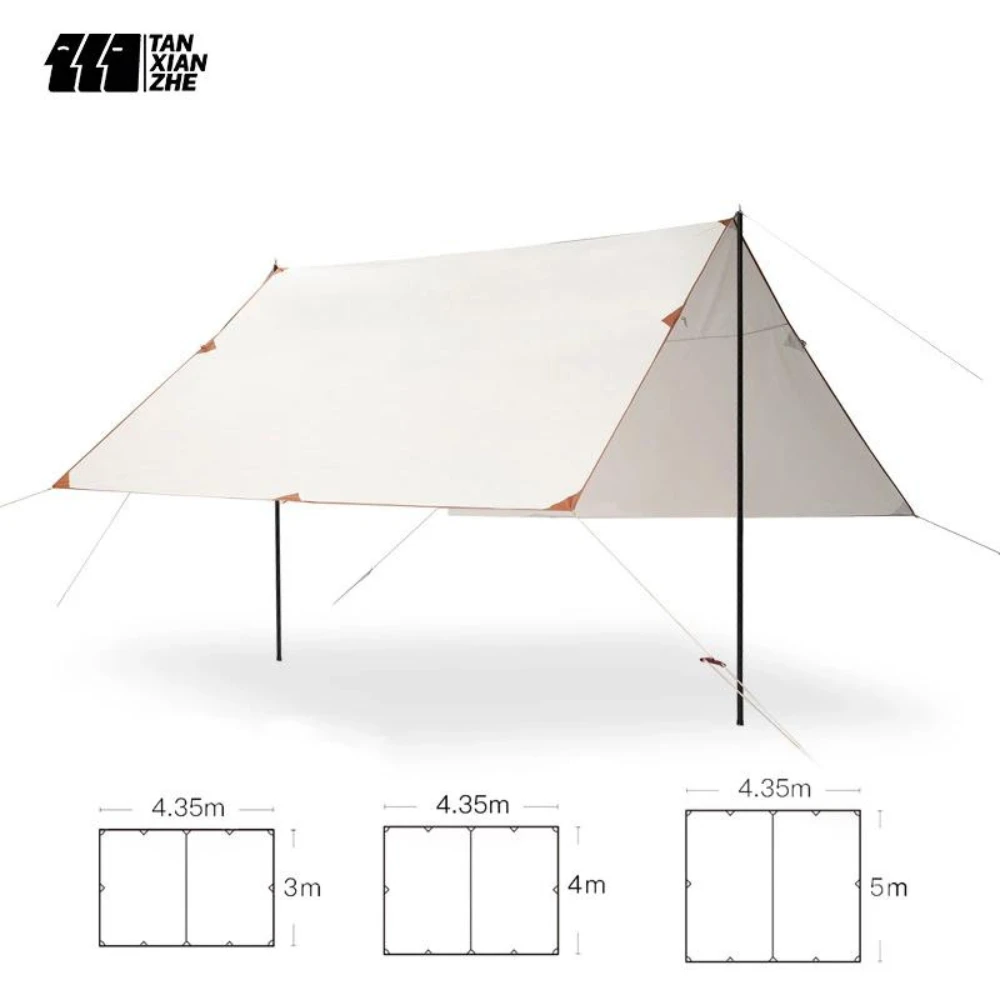 Adventurer Tanxianzhe Waterproof Awning Anti-tearing Sunshade Tarp Outdoor Camping Tan 5 Adventurer Tanxianzhe Waterproof Awning Anti-tearing Sunshade Tarp Outdoor Camping Tan - Image 3