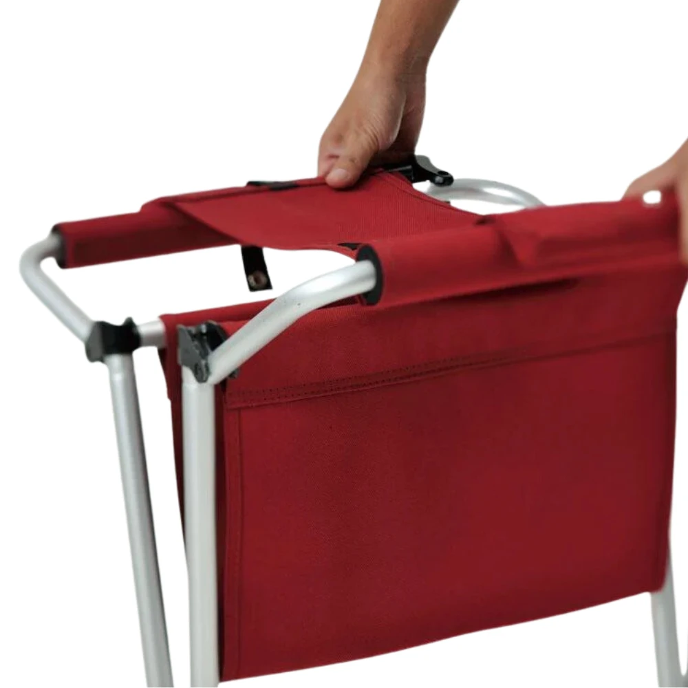Snow Peak Folding Chair Wide Red 5 Snow Peak Folding Chair Wide Red - Image 3