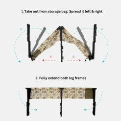 KZM Camp Cot Bed -Outdoor Equipment Store 4 18f46cef 975a 4668 8b90 e2a0489e4b1b