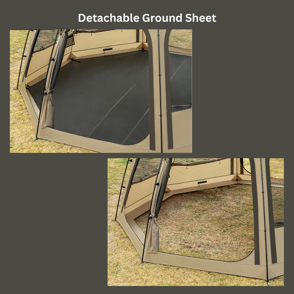 KZM Viva Dome Shelter Plus - Sand 7 KZM Viva Dome Shelter Plus - Sand - Image 5