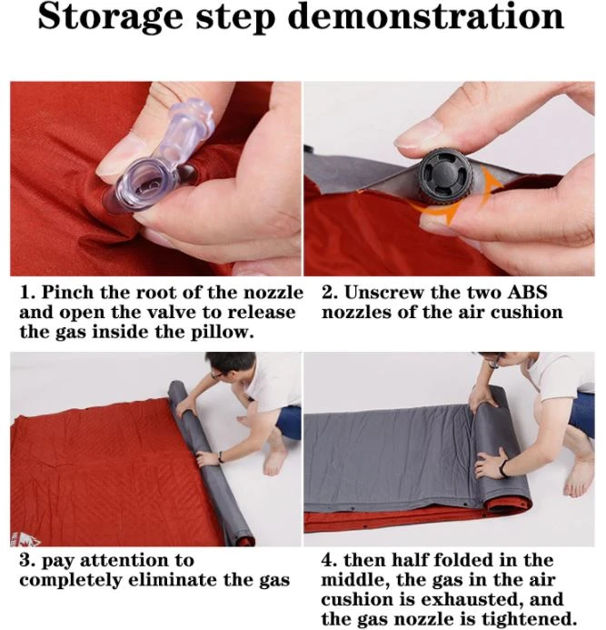 Hewolf Inflatable Mat Orange - Single/Double 7 Hewolf Inflatable Mat Orange - Single/Double - Image 5