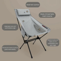 KZM Schwyz High Lightweight Chair Black -Outdoor Equipment Store 5 0b6dc3c8 aed4 4e0c 97f3 063d380ff7f9