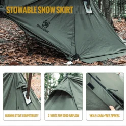 OneTigris Roc Shield Bushcraft Tent TC Version - Ranger Green -Outdoor Equipment Store 5 519e8a40 41e6 409c 876e 608342ba6b9f