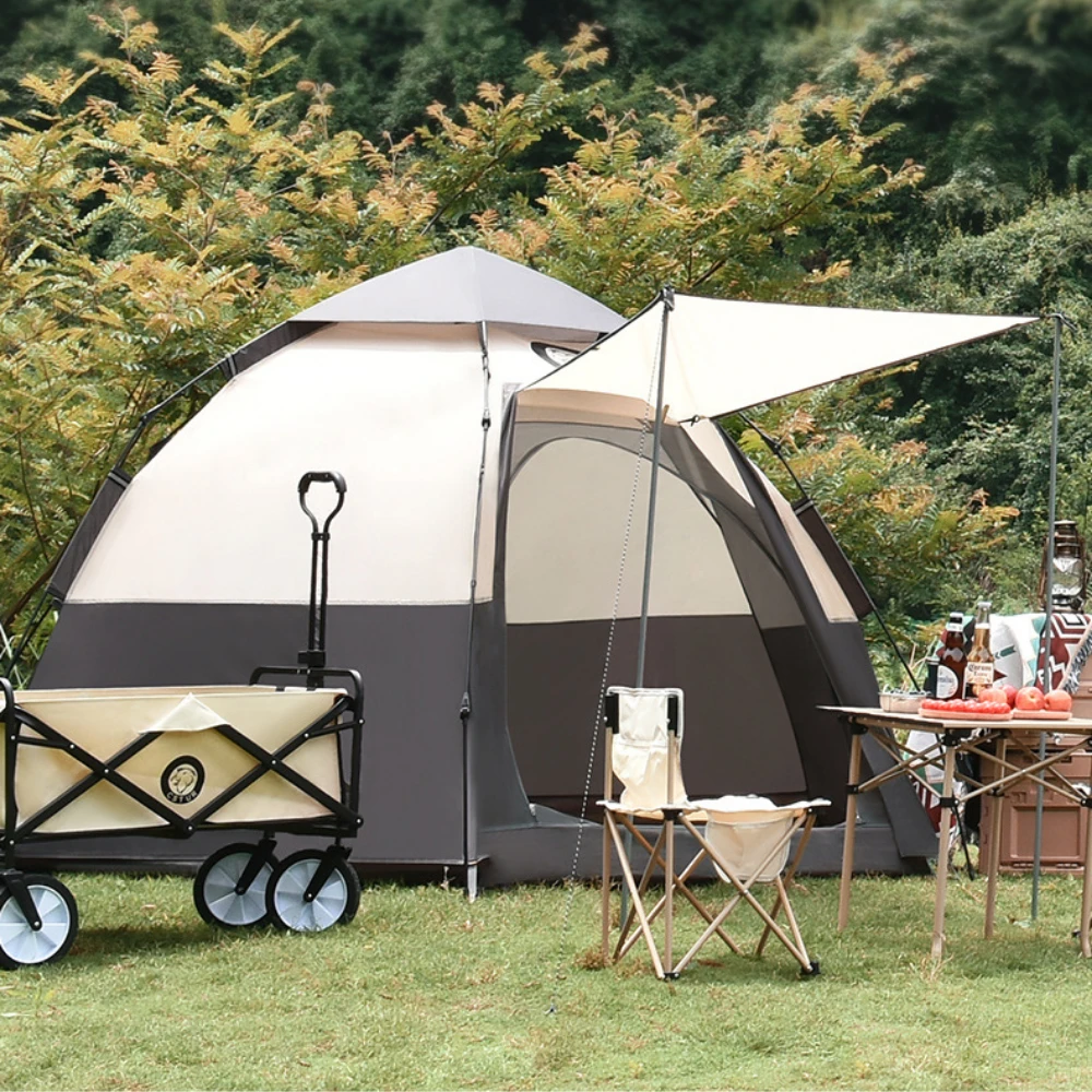 CSTUR Fast Pitch Camping Tent- Black Silver 11 CSTUR Fast Pitch Camping Tent- Black Silver - Image 9