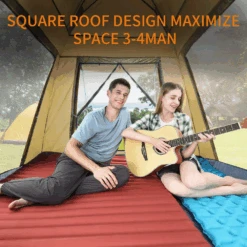 Hewolf Auto 3-4 Person Tent - Camel -Outdoor Equipment Store 6 4