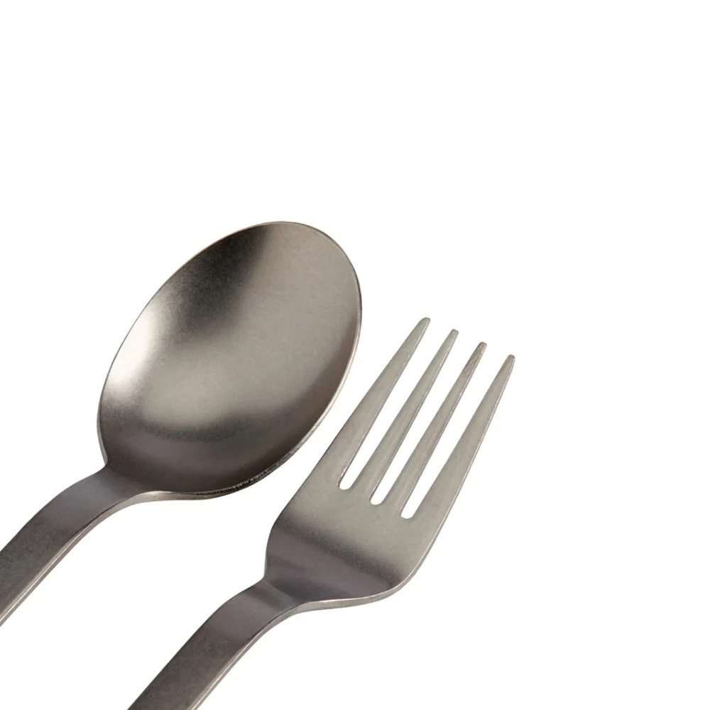 Snow Peak Titanium Fork & Spoon Set 4 Snow Peak Titanium Fork & Spoon Set - Image 2