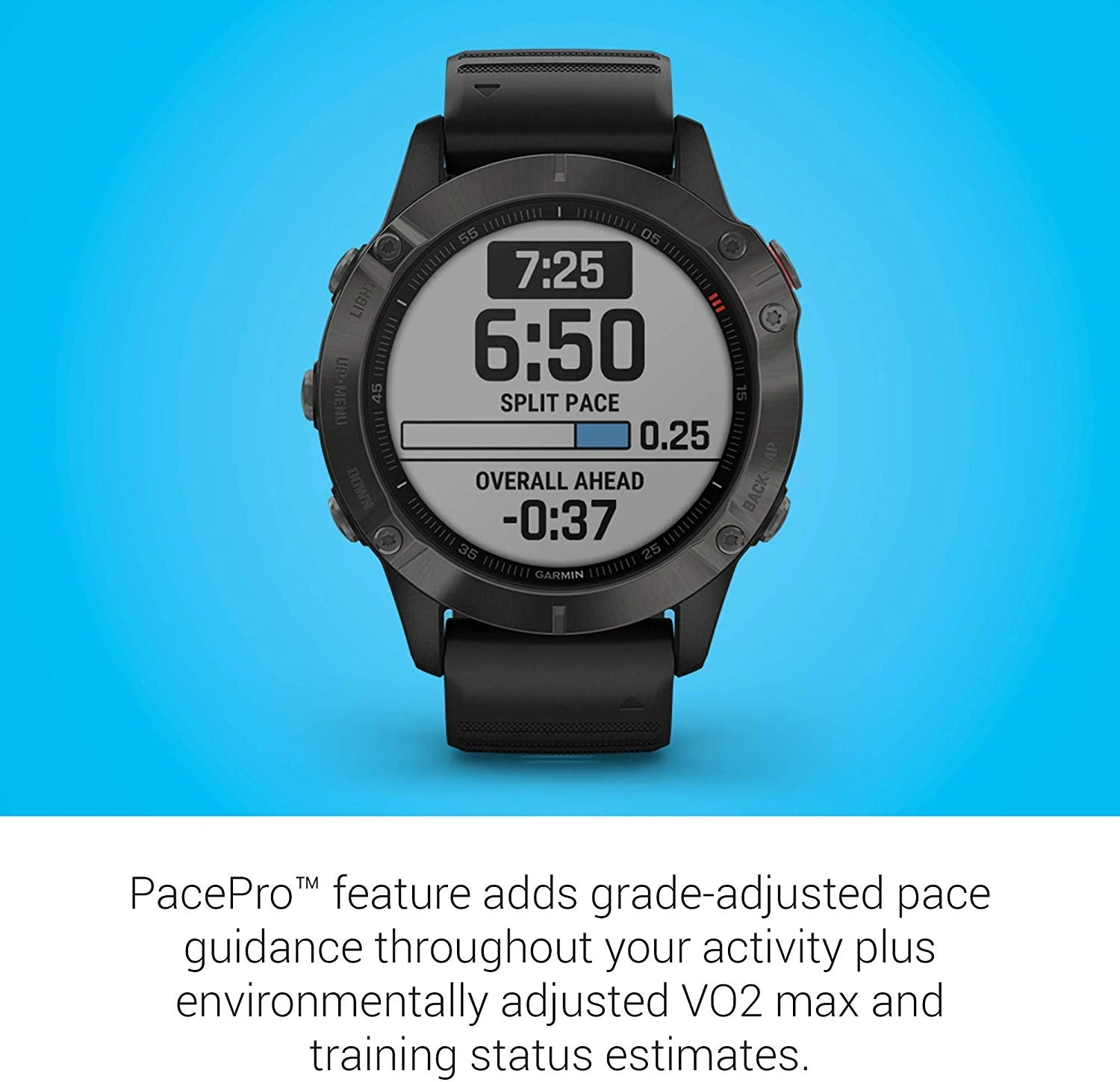 Garmin Fenix 6 GPS Watch - Sapphire Grey 10 Garmin Fenix 6 GPS Watch - Sapphire Grey - Image 8