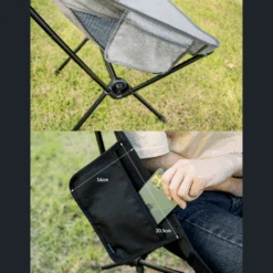 KZM Schwyz High Lightweight Chair Black -Outdoor Equipment Store 8 1a5a787d 8397 4d30 8af5 d7a39d79766e