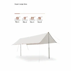 Adventurer Tanxianzhe Waterproof Awning Anti-tearing Sunshade Tarp Outdoor Camping Tan 21 Adventurer Tanxianzhe Waterproof Awning Anti-tearing Sunshade Tarp Outdoor Camping Tan -Outdoor Equipment Store 8 f8b7b46e 1041 4d8a a0f7 85e9f4d088f4