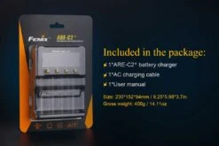 Fenix ARE-C2+ 4-Slot Charger (EURO) 9 Fenix ARE-C2+ 4-Slot Charger (EURO) -Outdoor Equipment Store ARE C1plus battery charger included 1