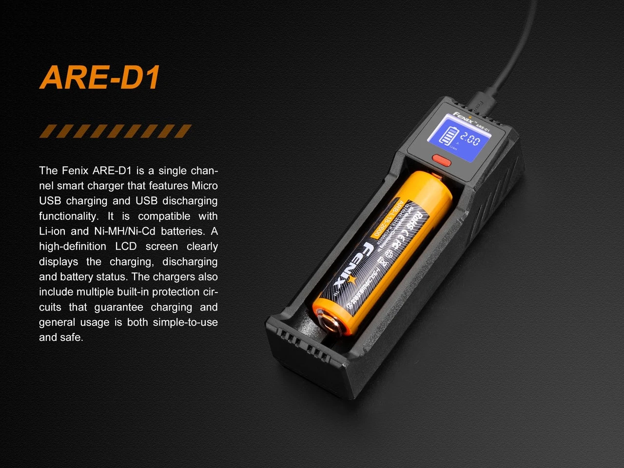Fenix ARE-D1 Micro USB Single Channel Smart Charger 11 Fenix ARE-D1 Micro USB Single Channel Smart Charger - Image 9