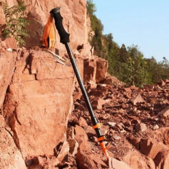 Ace Camp External Lock 3-Section Trekking Pole -Outdoor Equipment Store AceCamp Retractable 3Section Aluminum Alloy Mountain Climbing Hiking Walking Stick External Lock Trekking Pole 6061 ivk3