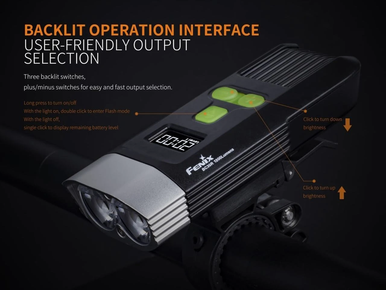 Fenix BC30R USB Rechargable Bicycle Light 18 Fenix BC30R USB Rechargable Bicycle Light - Image 16