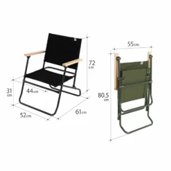 DoD Low Rover Chair -Outdoor Equipment Store C1 553 BK 6