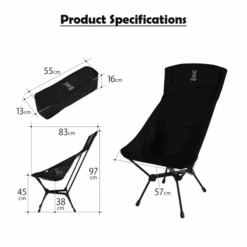 DoD High Back Compact Chair -Outdoor Equipment Store C1 592 BK 3 600x600 6eb11215 7856 410f bca0 985b77bc270c