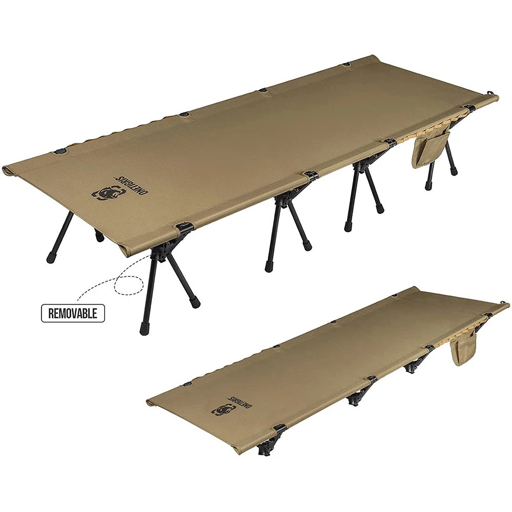 OneTigris Outdoor Foldable Camp Bed - Coyote Brown 5 OneTigris Outdoor Foldable Camp Bed - Coyote Brown - Image 3