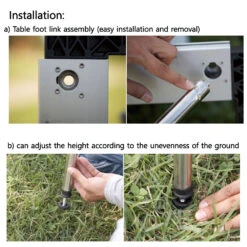 Snow Peak Snow IGT Low Height Leg Set -Outdoor Equipment Store CK 112 installation