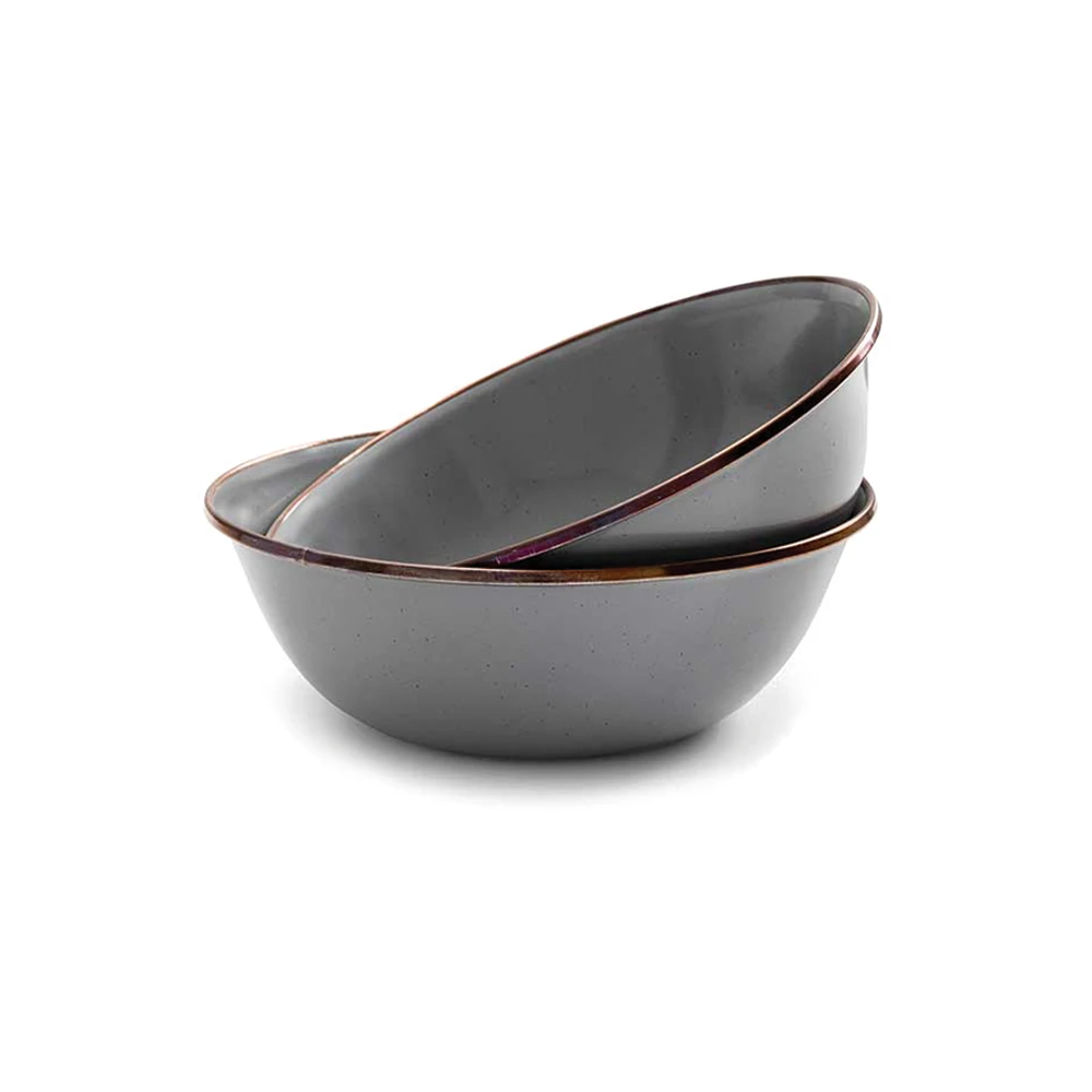 Barebones Enamel Bowl - Set Of 2 4 Barebones Enamel Bowl - Set Of 2 - Image 2