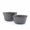Barebones Enamel Mixing Bowl Slate - Set Of 2 2 Barebones Enamel Mixing Bowl Slate - Set Of 2 -Outdoor Equipment Store CKW 378 02