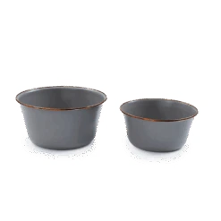 Barebones Enamel Mixing Bowl Slate - Set Of 2 9 Barebones Enamel Mixing Bowl Slate - Set Of 2 -Outdoor Equipment Store CKW 378 04