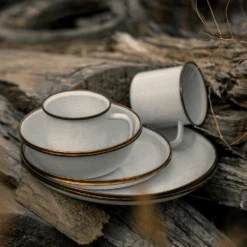 Barebones Enamel Salad Plate - Set Of 2 27 Barebones Enamel Salad Plate - Set Of 2 -Outdoor Equipment Store CKW 392 05