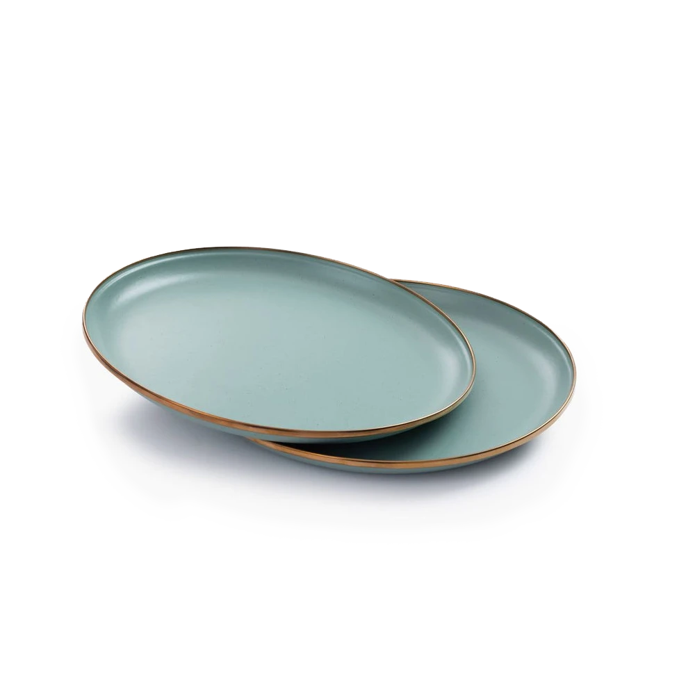 Barebones Enamel Salad Plate - Set Of 2 6 Barebones Enamel Salad Plate - Set Of 2 - Image 4