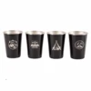 Camp Leader 4 Pcs Stainless Steel Cup - Black 1 Camp Leader 4 Pcs Stainless Steel Cup - Black -Outdoor Equipment Store CL01 BLK 02