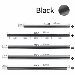 Camp Leader Canopy Tarp Pole - Black -Outdoor Equipment Store CL11 6 600x600 689e0fd1 debf 49b8 ab3b ca14f19285ac