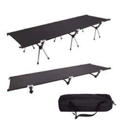 Camp Leader High Collapsible Camp Bed - Black 9 Camp Leader High Collapsible Camp Bed - Black -Outdoor Equipment Store CL45 BL 04