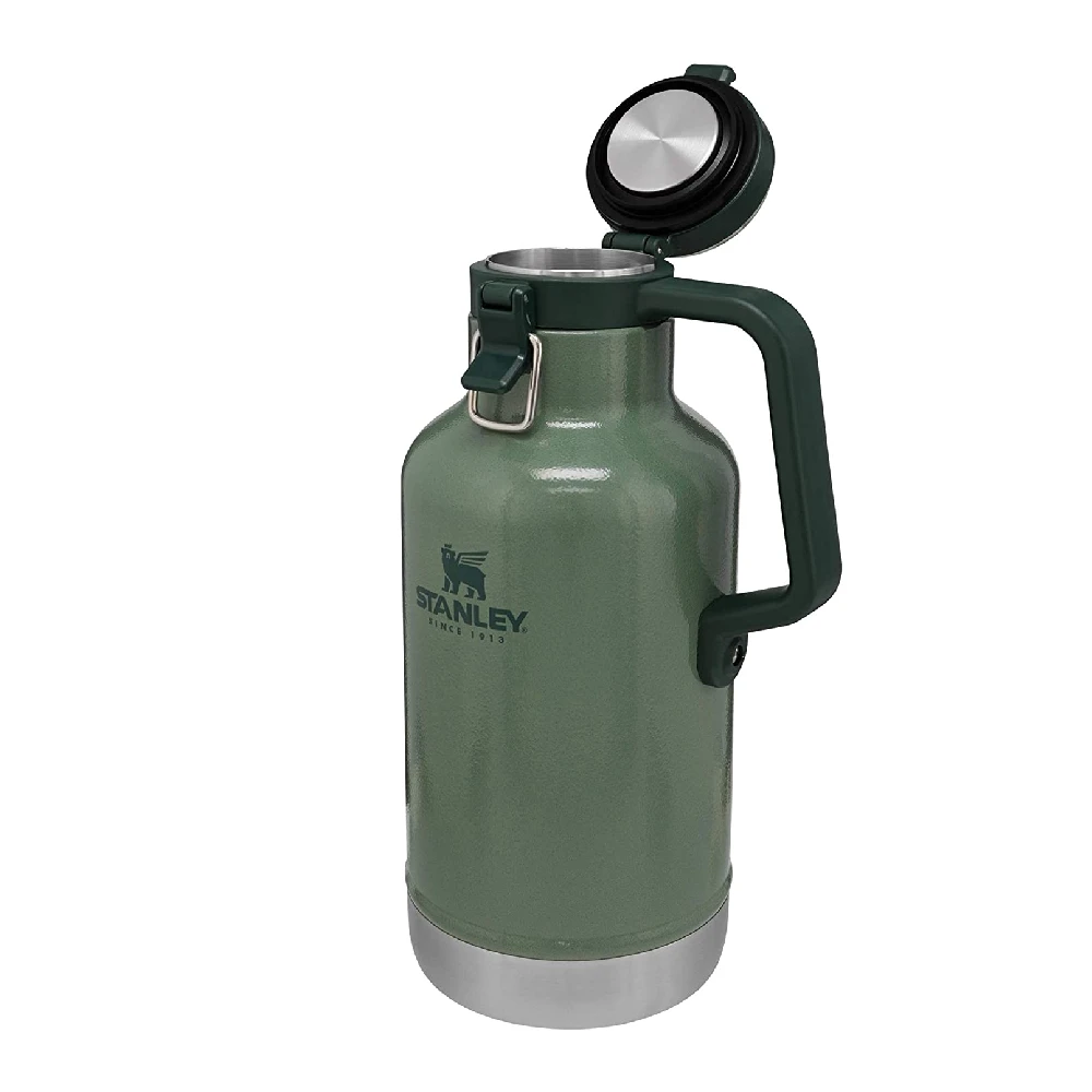 Stanley Classic Vacuum Growler 2QT Hammertone Green 4 Stanley Classic Vacuum Growler 2QT Hammertone Green - Image 2