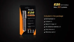 Fenix E20 XP-E2 LED Flashlight (2015 EDITION) -Outdoor Equipment Store E202015 15 E 02507 78159.1443050098