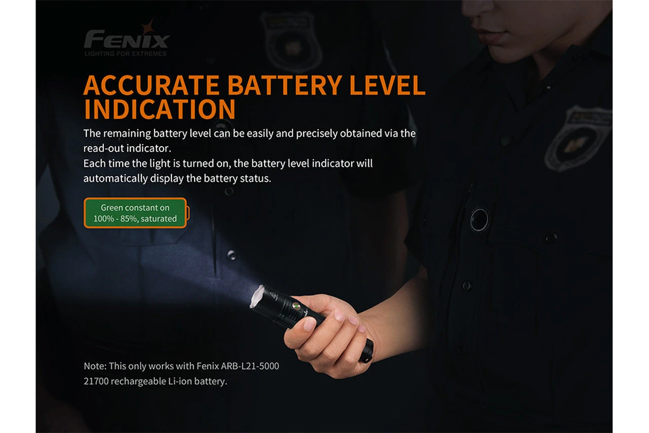 Fenix PD36R Luminus SST40 LED Flashlight Black 5 Fenix PD36R Luminus SST40 LED Flashlight Black - Image 3