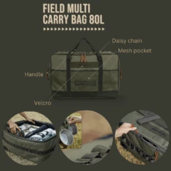 KZM Field Multi Carry Bag 70L & 80L -Outdoor Equipment Store Features 80L