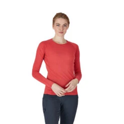 Rab Forge Long Sleeve Tee Women's - Geranium -Outdoor Equipment Store Geranium1