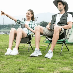 Hewolf Space Medium Aluminum Alloy Foldable Chair -Outdoor Equipment Store HW J2049 BLK 4