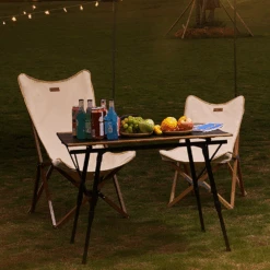 Hewolf Foldable Wooden Chair - Small -Outdoor Equipment Store HW J2058S KHA 04