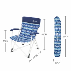 Hewolf Folding Chair Blue Wave -Outdoor Equipment Store J1862 7
